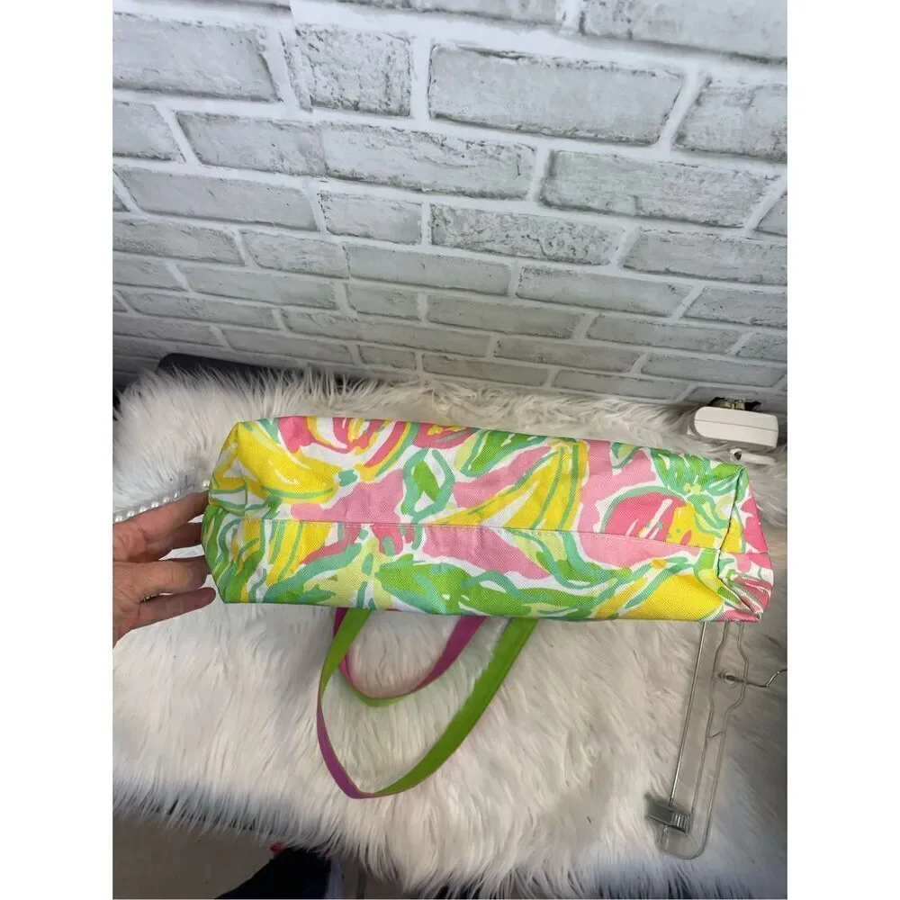 Lilly Pulitzer for Estée Lauder Beach Bag Big  Tote Pastel Shade Summer Print